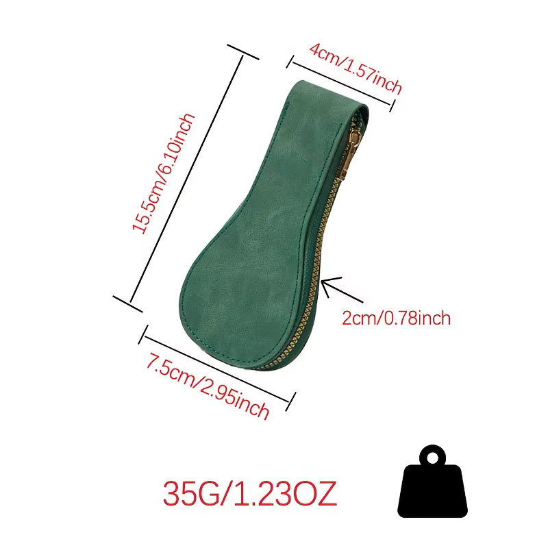 Pochette de rangement de montre en velours à fermeture éclair