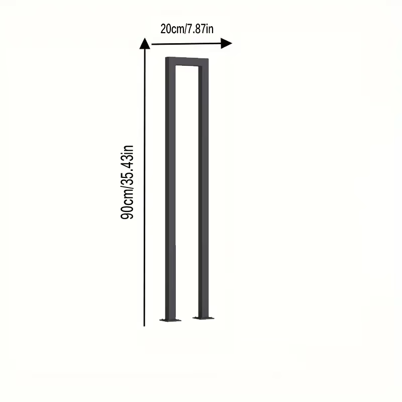 1 main courante d'escalier en forme de U, adaptée aux marches intérieures et extérieures, main courante antidérapante, adaptée aux personnes âgées et aux enfants, main courante de marche en fer forgé