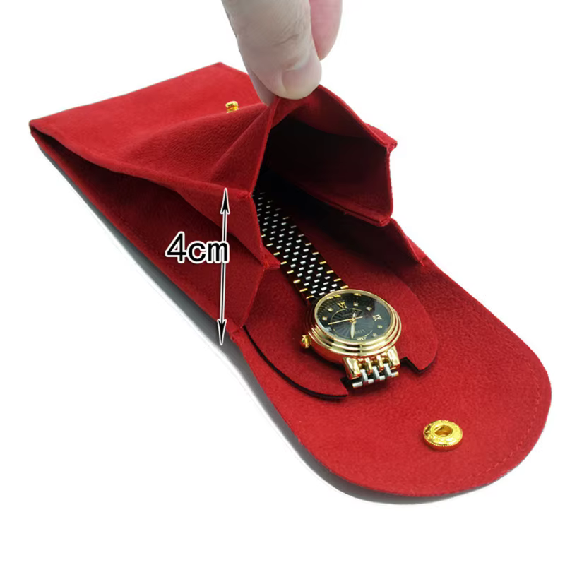 Pochette de rangement Portable en tissu flanelle pour montre