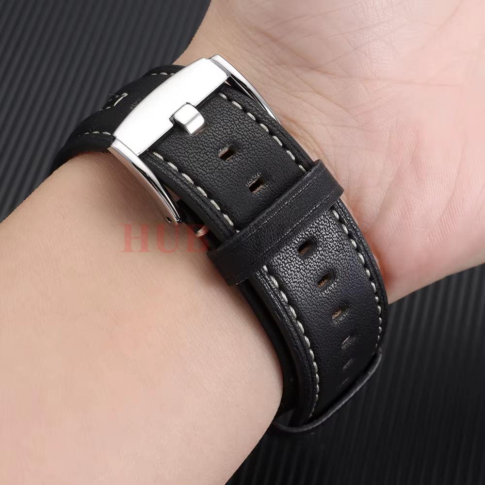 Bracelet de montre en cuir vintage 22 mm