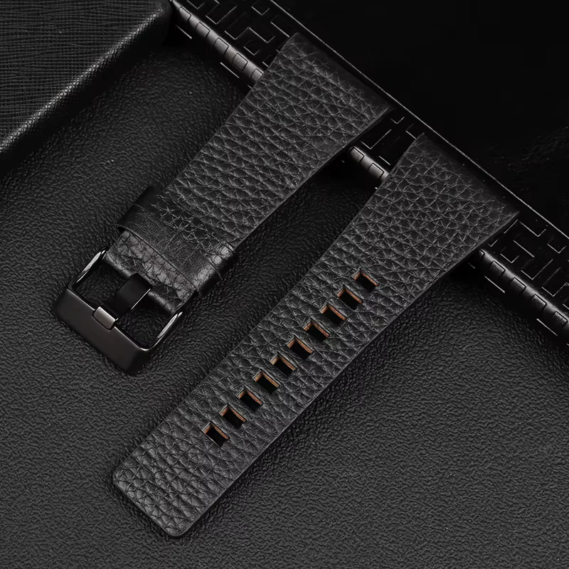 Bracelet de montre en cuir véritable pour ceinture de montre Diesel