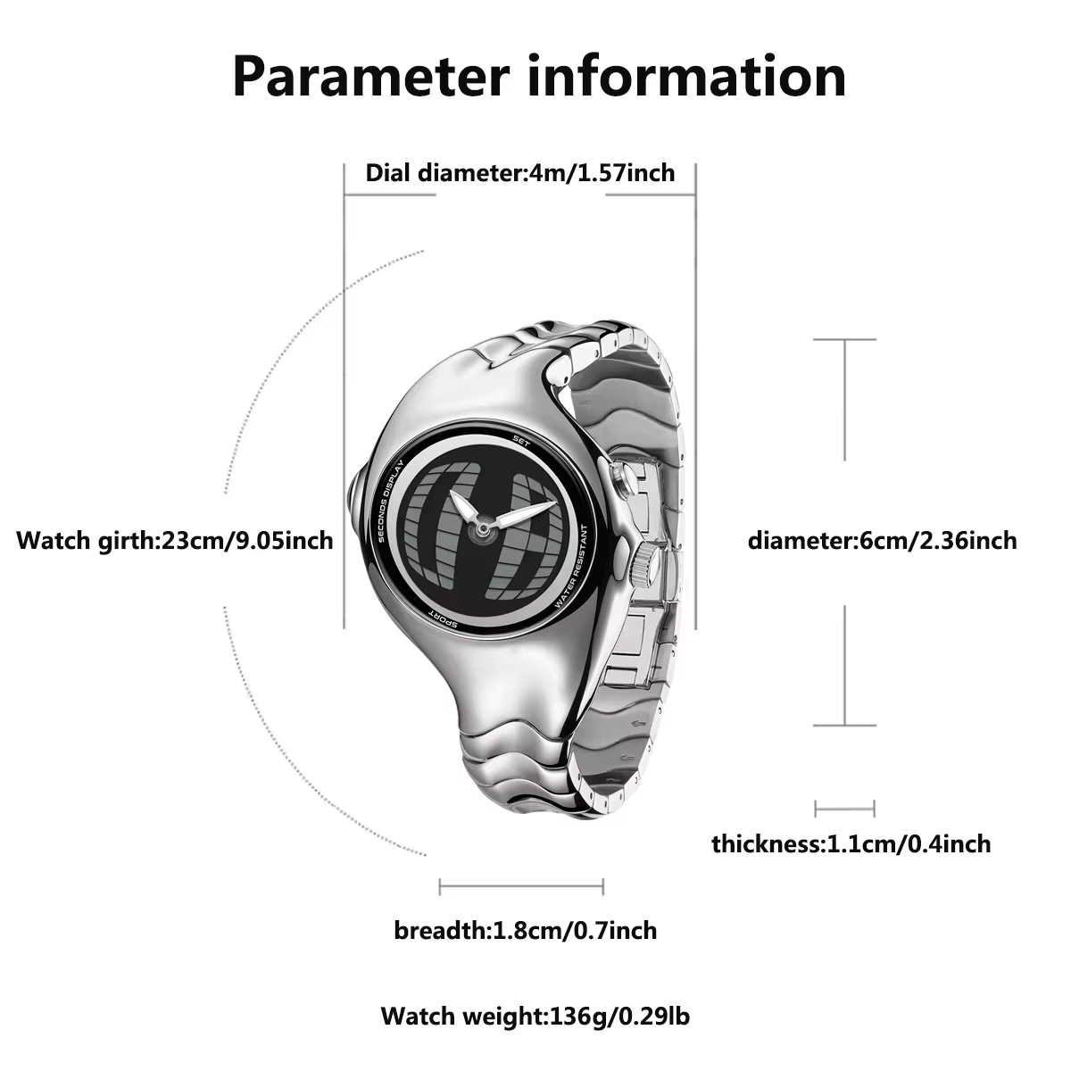 Montre à quartz pour homme Millennium