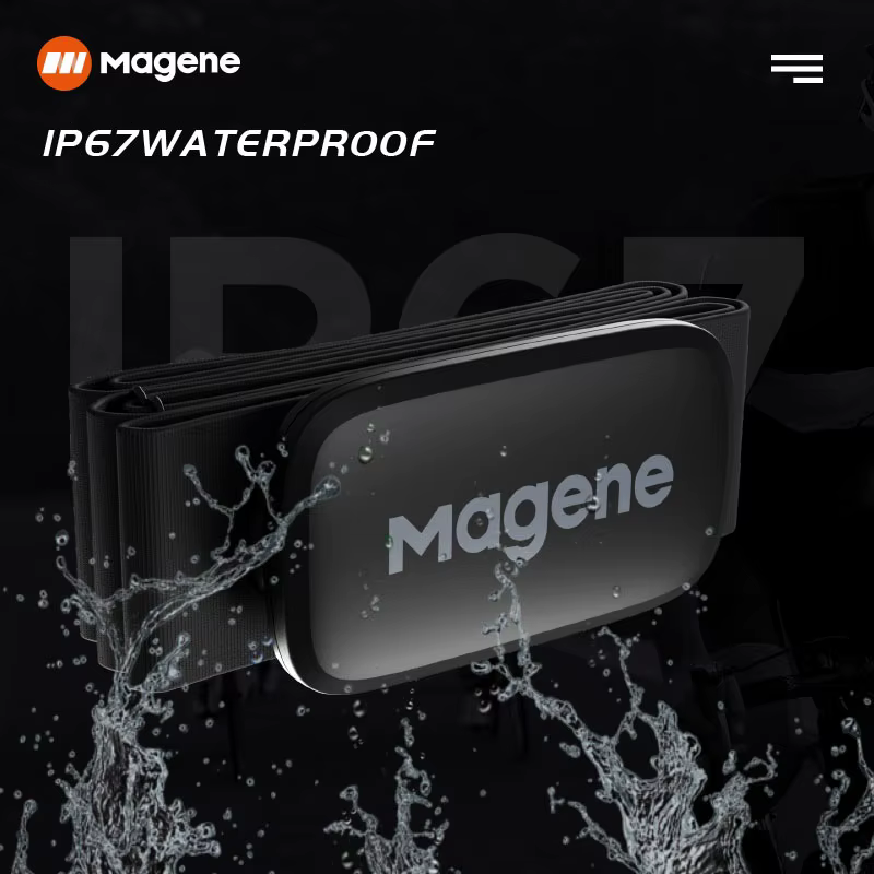 Magene Mover H64 capteur de fréquence cardiaque double Mode ANT Bluetooth avec sangle pectorale ordinateur de cyclisme vélo pour moniteur de sport Wahoo Garmin
