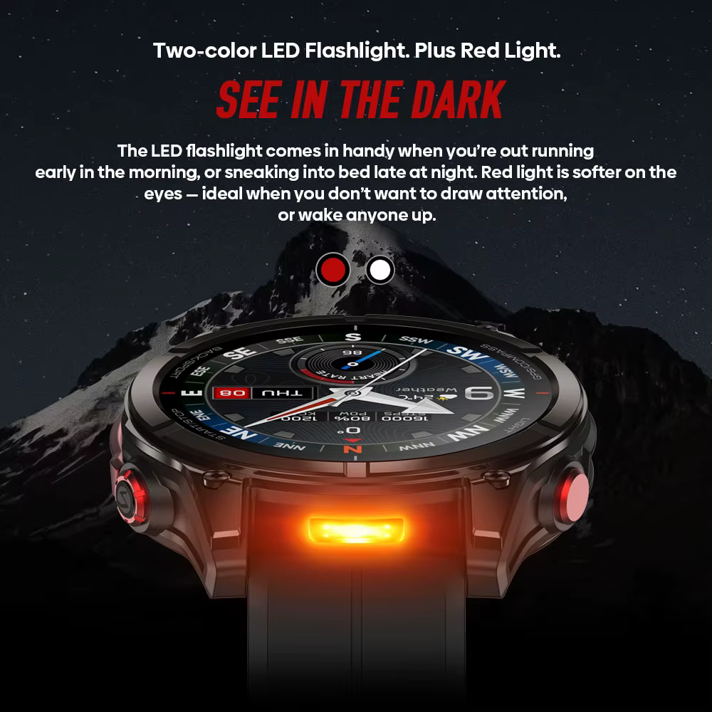 Nouvelle montre connectée GPS Zeblaze Stratos 4 Pro avec écran AMOLED de 1
