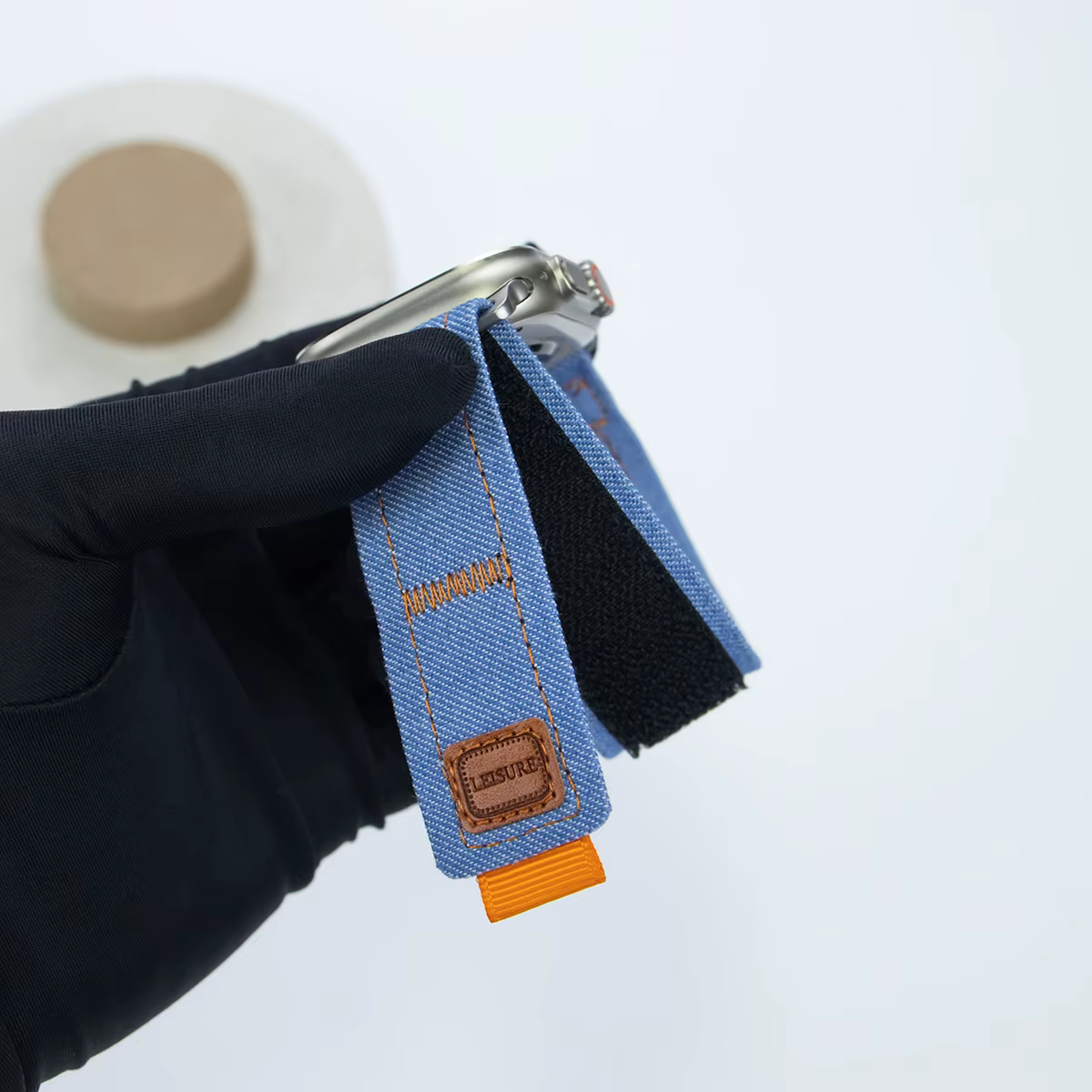 Bracelet à boucle en tissu tissé pour Apple Watch