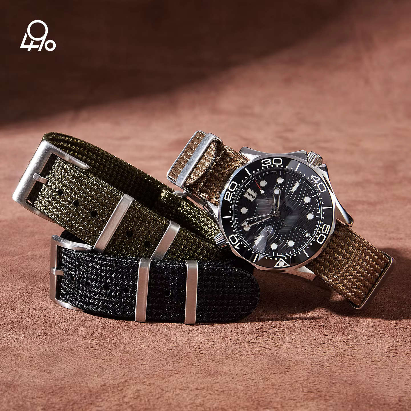 Bracelet de montre en nylon tissé 18mm 20mm 22mm pour Seiko Omega Tissot