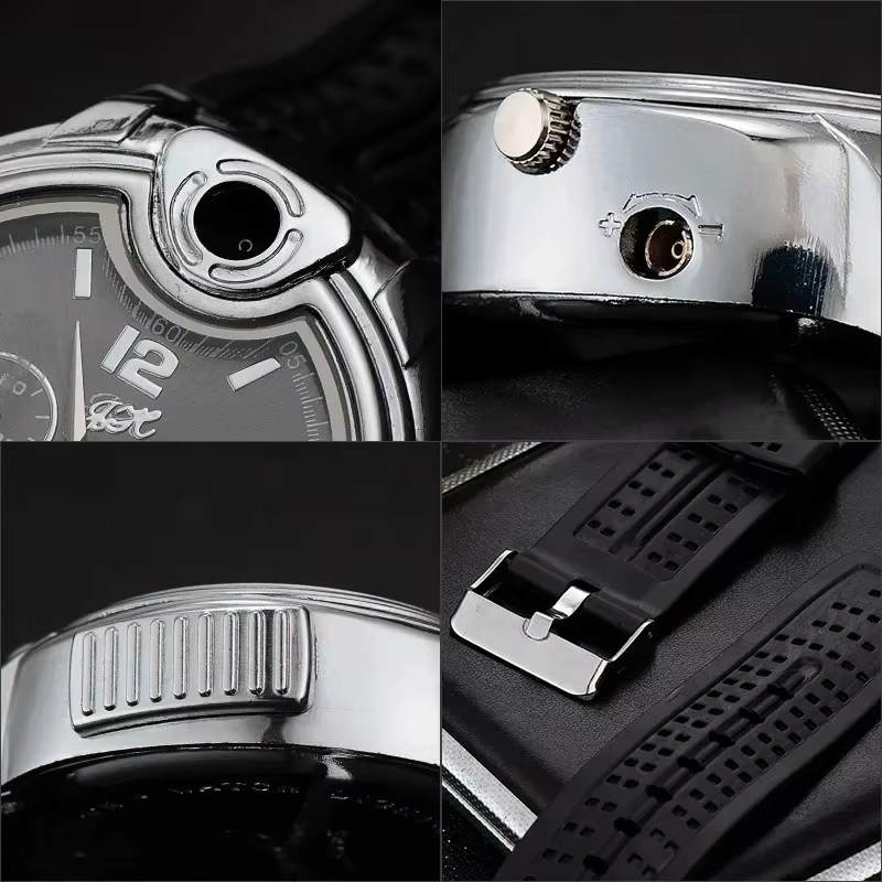 Briquet de montre à gaz ChimMetal pour hommes, briquet aste portable, coupe-vent, cadeau de personnalité cool, mode extérieure, nouveau
