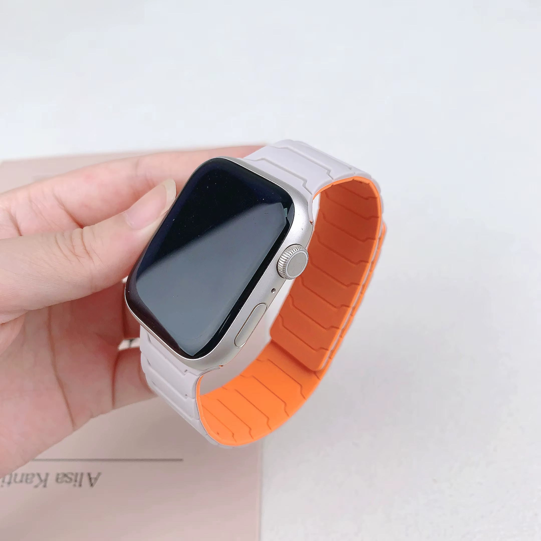 Bracelet en silicone magnétique pour Apple Watch