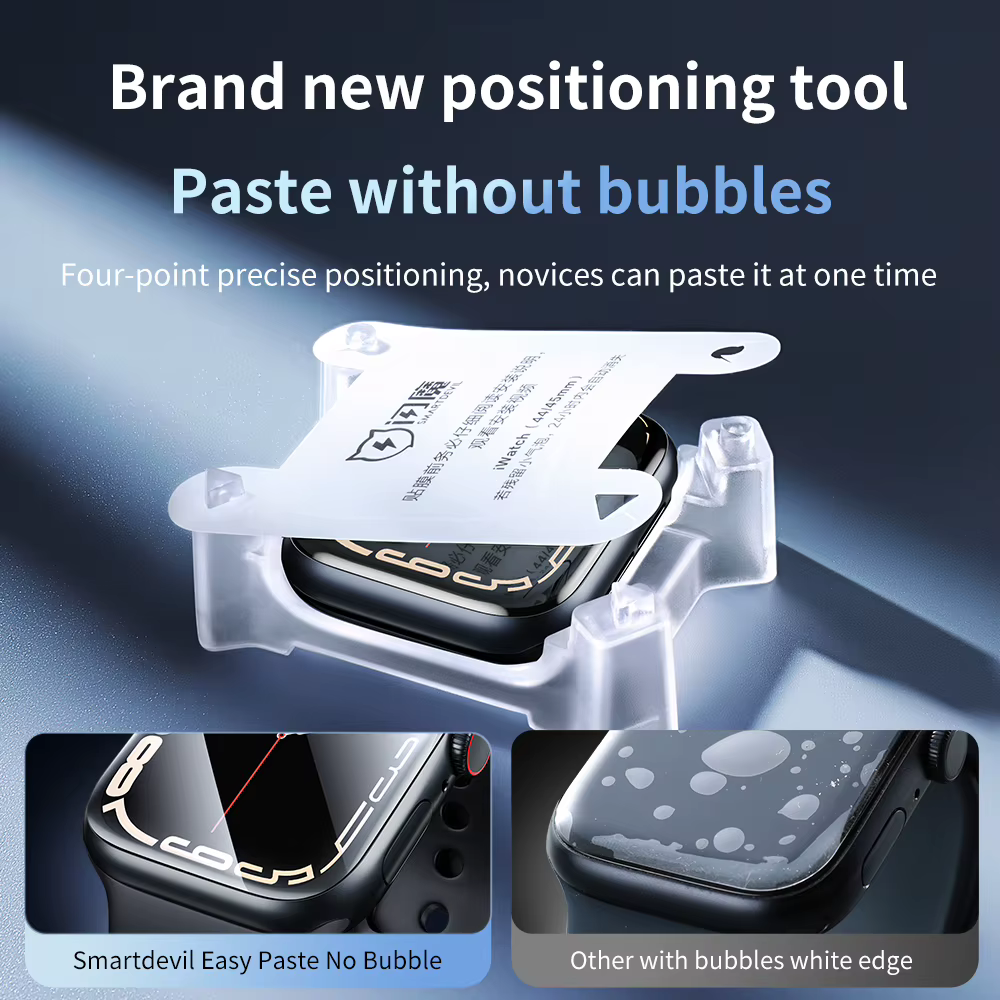 Film souple à colle complète pour iWatch 8 7 41mm 45mm SE 6 5 4 44mm 40mm protecteur d'écran