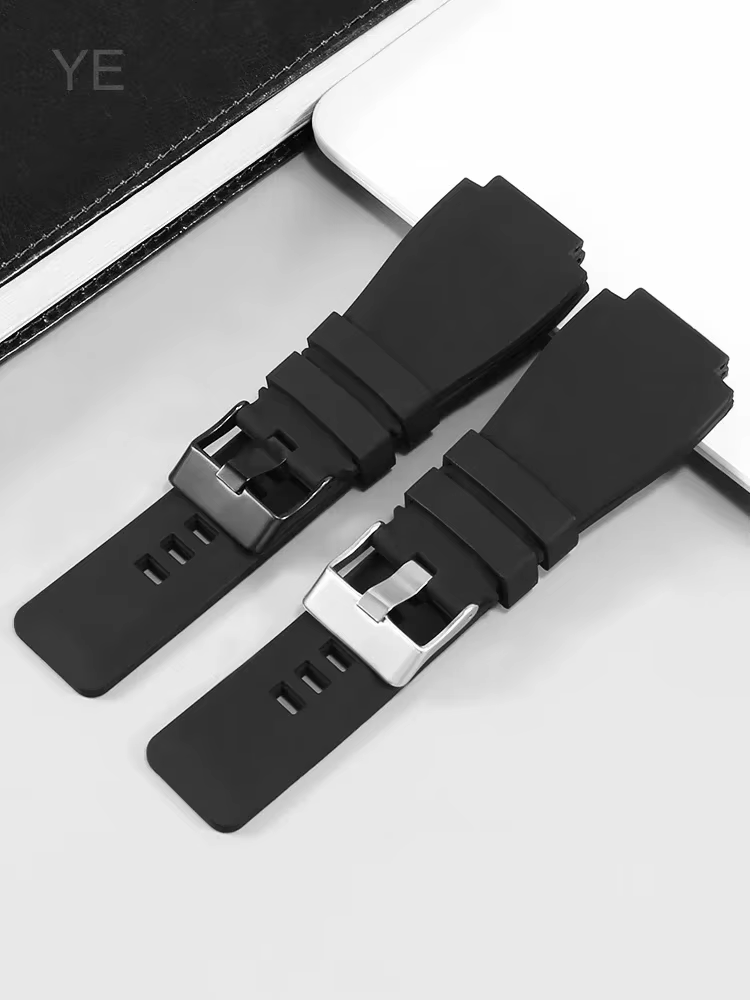Bracelets de montre en Silicone fermement antidérapants