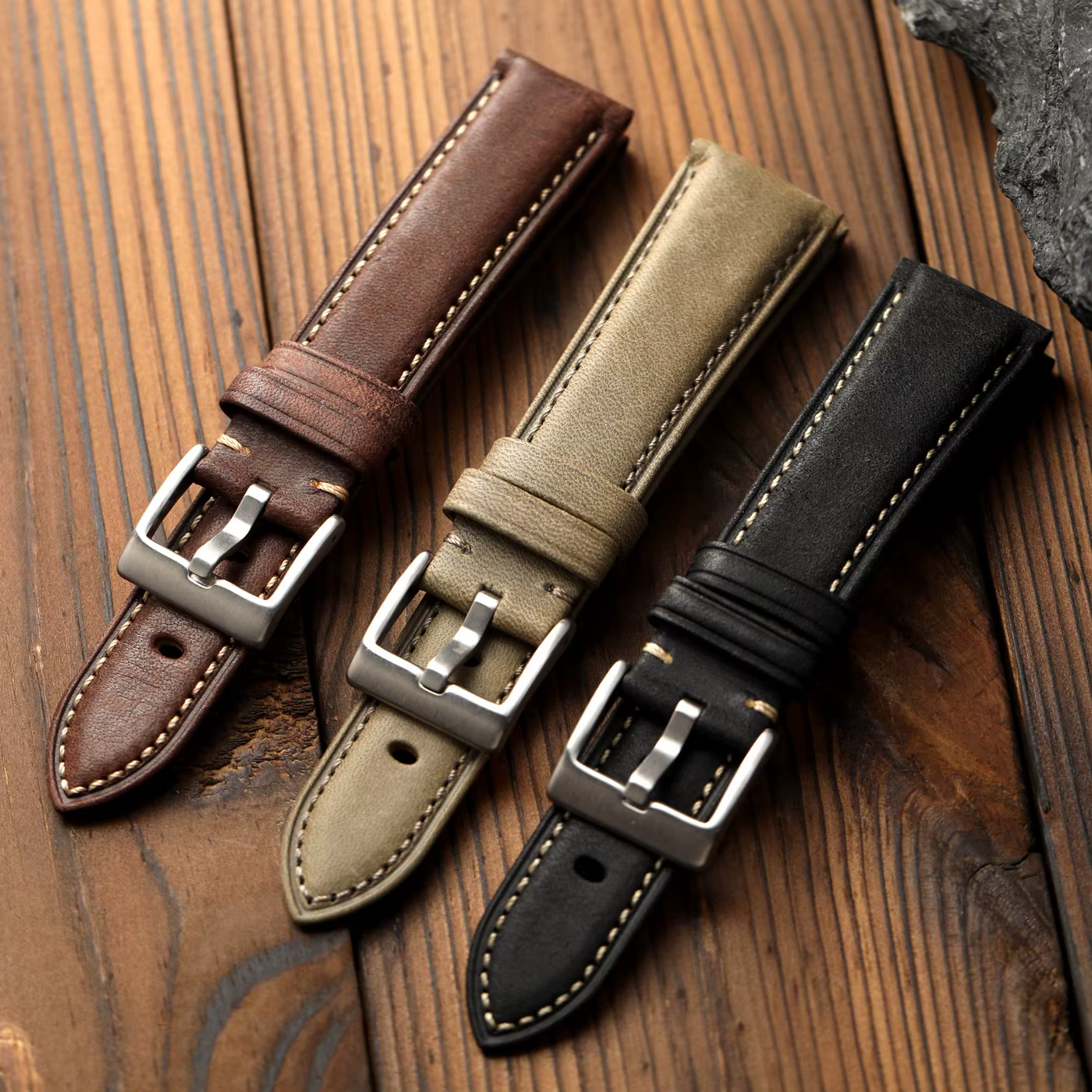 Bracelet de montre en cuir italien fait main