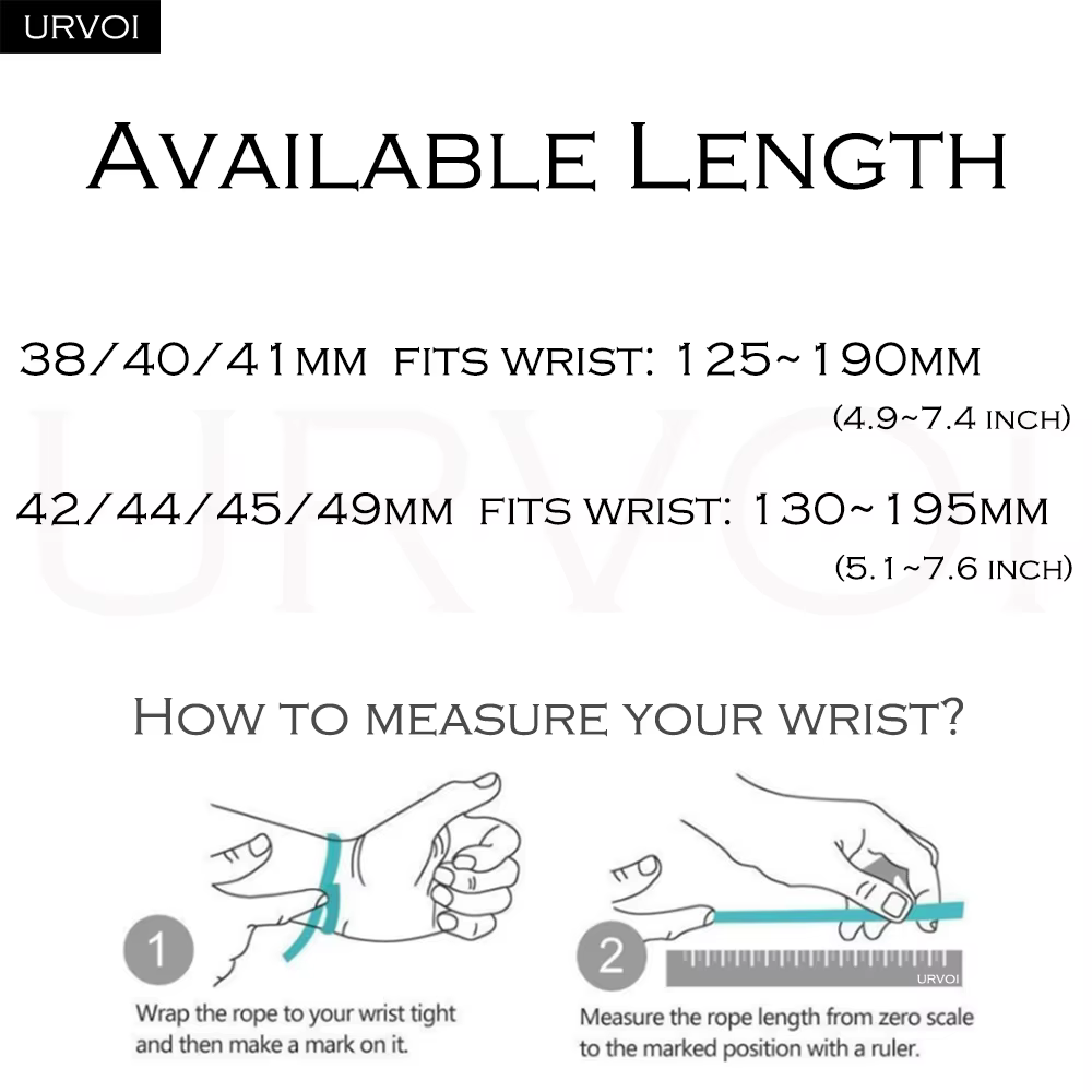 URVOI Ocean Band pour Apple Watch Ultra 3 2 bracelet série 11 10 9 8 SE3