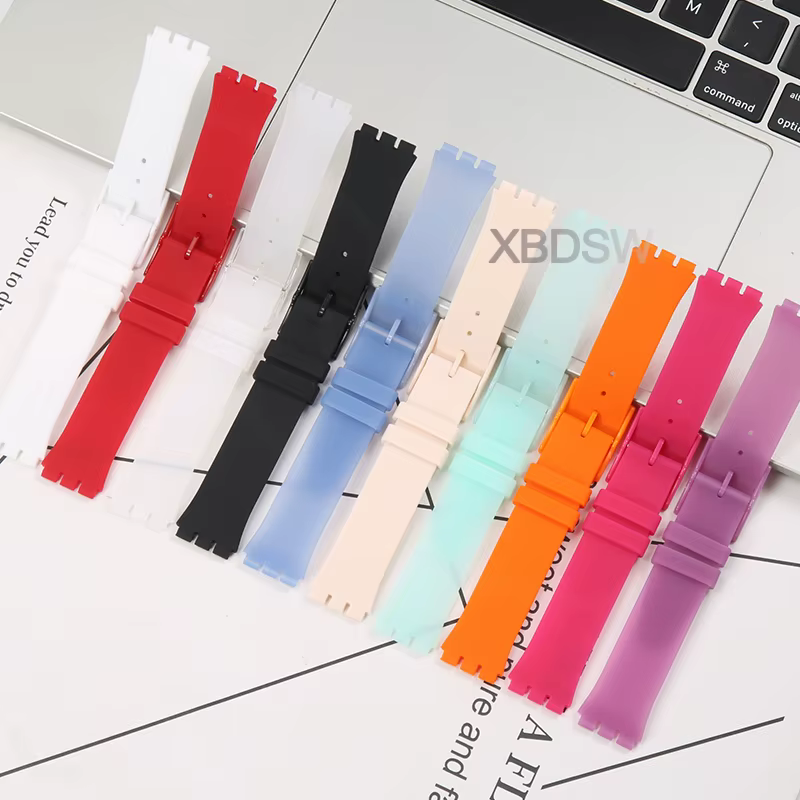 Bracelet de montre en caoutchouc silicone ultra-fin