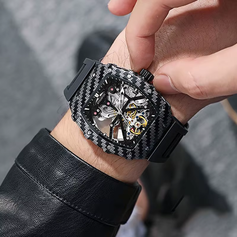 Montre mécanique entièrement automatique pour homme