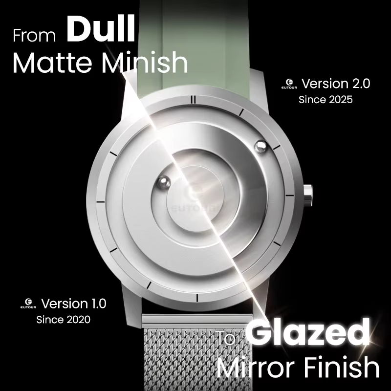 EUTOUR Stardard qualité aimant montre classique 5 ATM étanche E024 édition de mise à niveau