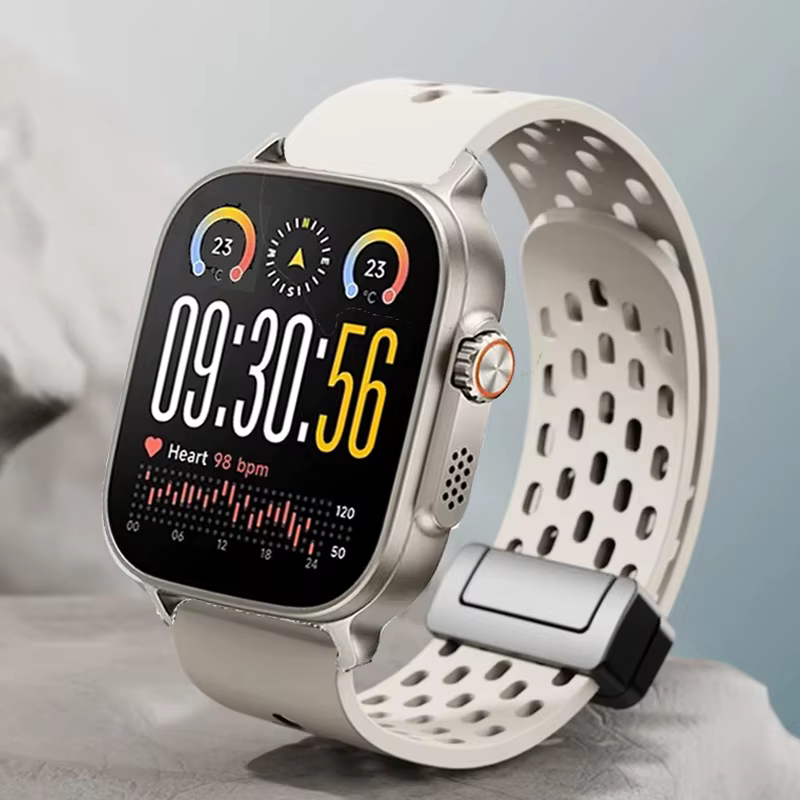 Silicone Bracelet Correa For Realme Watch 5 Magnetic D Buckle 22mm Watchband