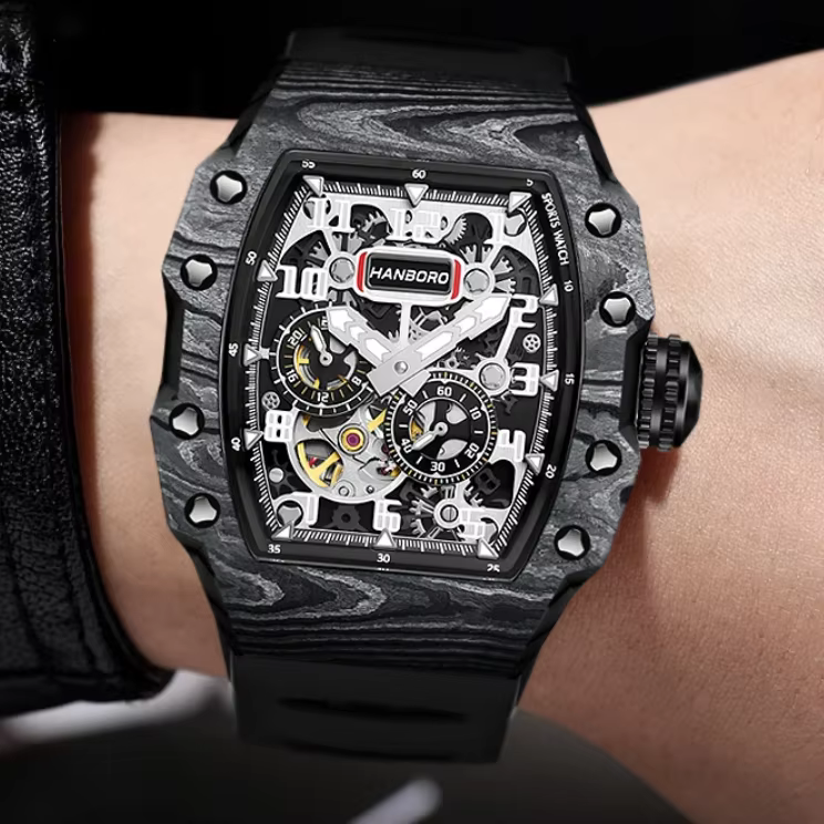HANBORO – montre automatique pour hommes