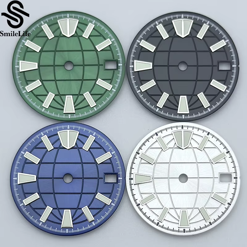Montre mécanique verte lumineuse