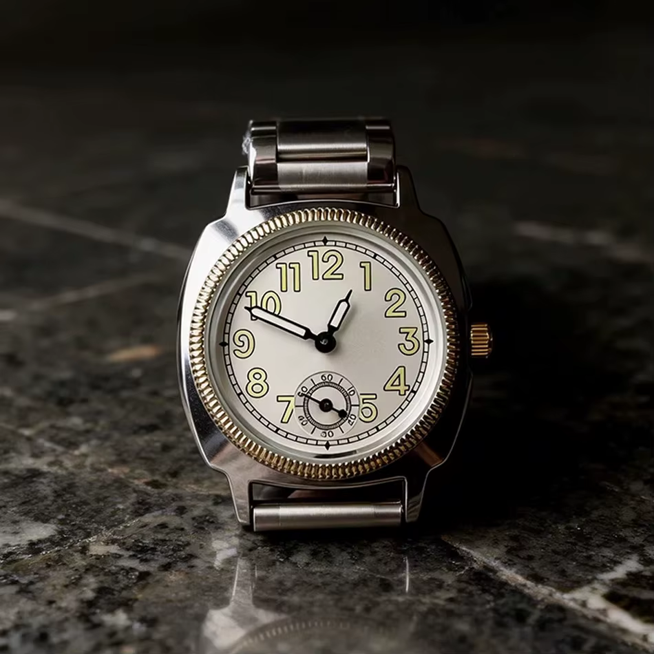 Montre à quartz Y2K en acier