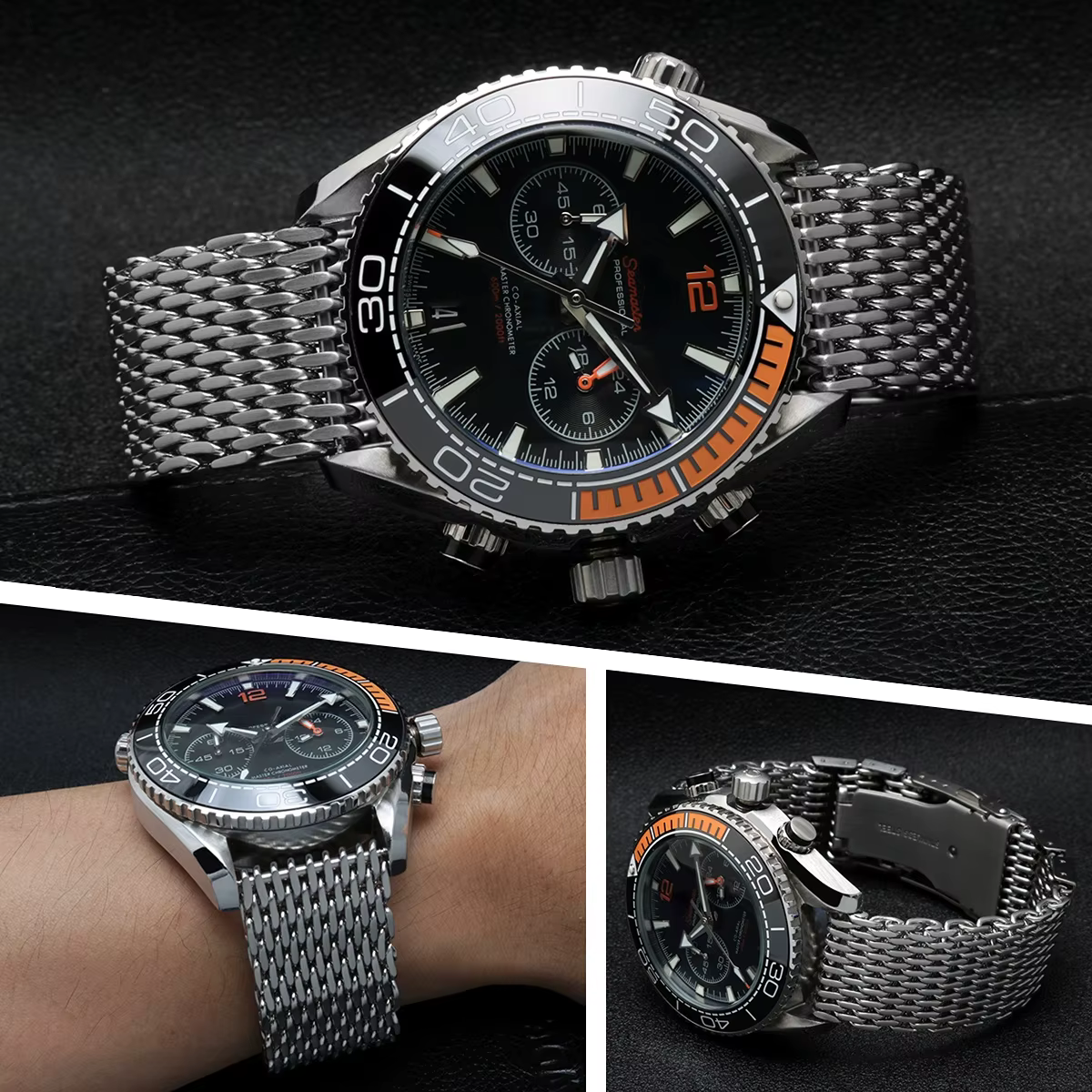 Bracelet Shlavabo Mesh Milan en acier inoxydable