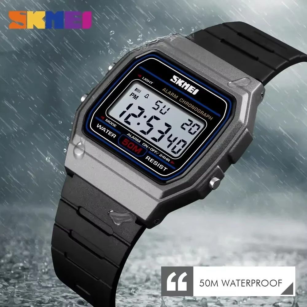 SKMEI 1412 mode femmes montre numérique affichage étanche Date semaine femme montre-bracelet sport Couple montres Relogio Feminino