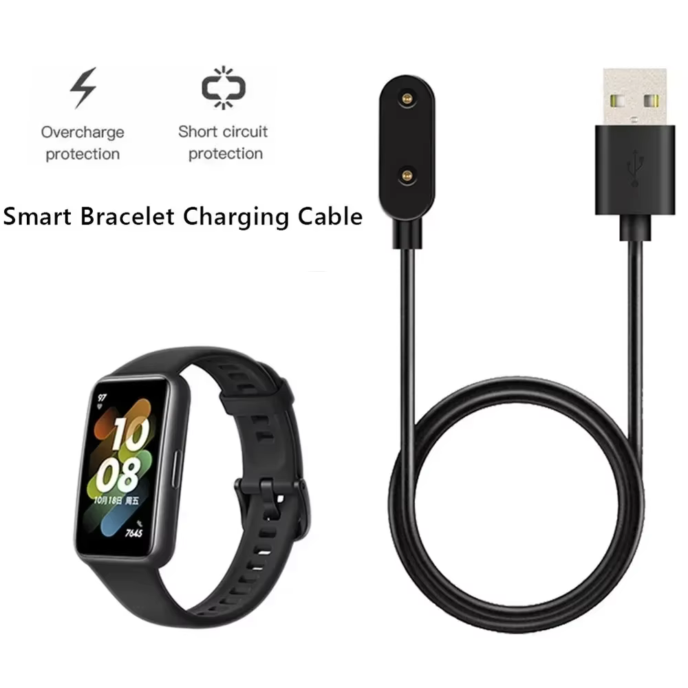 Chargeur USB magnétique de 1M pour montre Huawei Fit/Fit2/Band9/8/7/6pro/Honor Watch ES/montre pour enfants