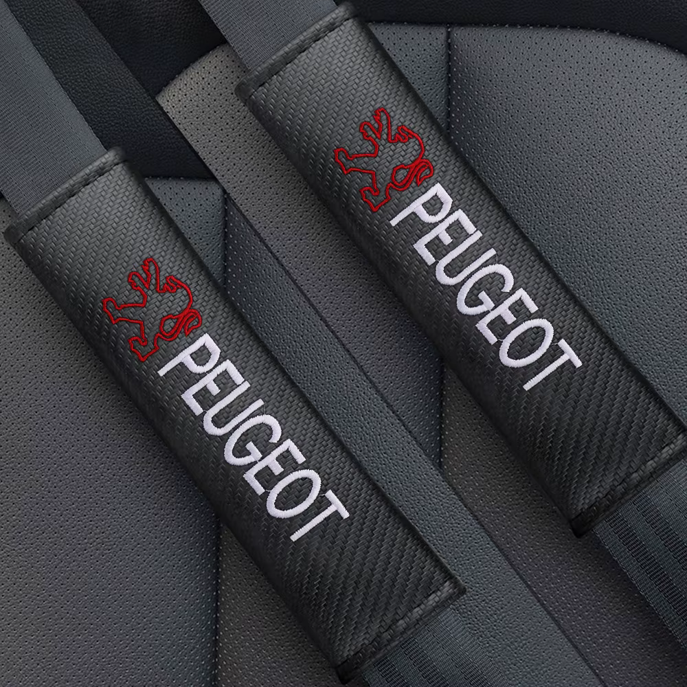 Ceinture de sécurité en cuir PU pour voiture, Protection des épaules, accessoires d'intérieur automobile pour Peugeot 208 308 207 107 508 607 106 406 407 307 206