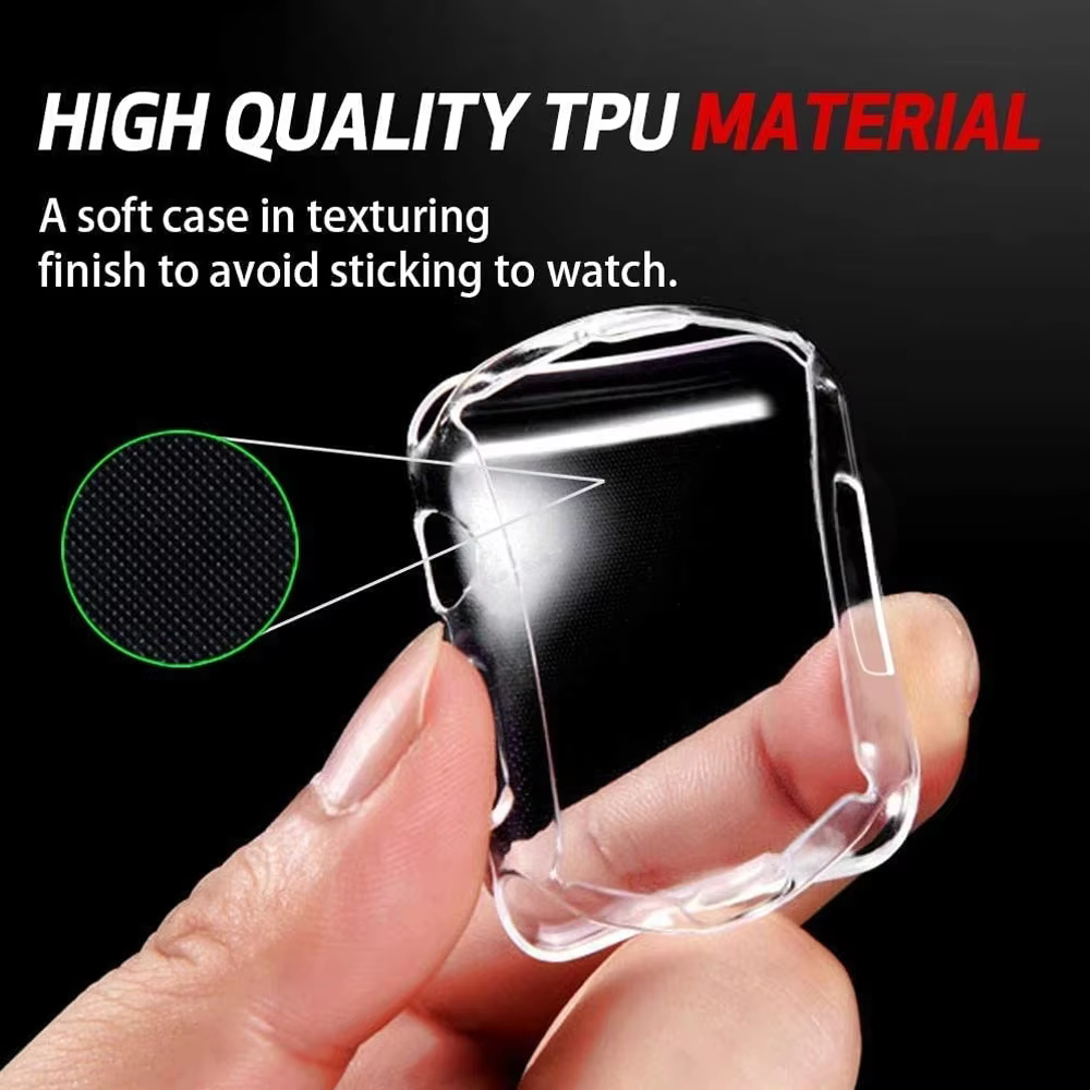 Étui de protection d'écran en TPU pour Apple Watch