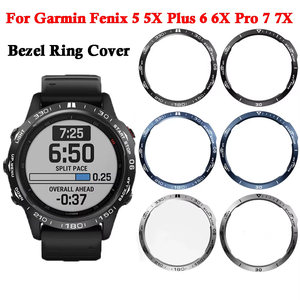 Lunette pour Garmin Fenix 7 7X 6 6X Pro 5 5X Plus