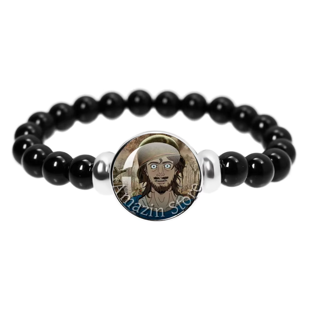 Bracelets à perles de 18 mm, bijoux faits à la main en verre sur le thème de la mythologie grecque, broche cabochon en verre, accessoires en verre, cadeaux pour fans
