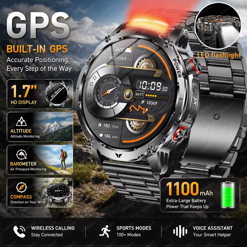 Nouvelle montre connectée GPS d'extérieur pour homme 2026