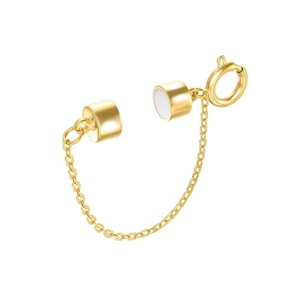 5 pièces de fermoirs et de boucles magnétiques pour bracelet avec chaîne de sécurité