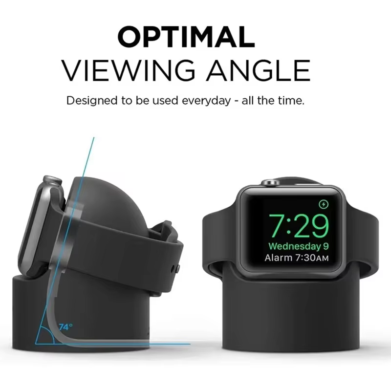 Support de câble de charge en silicone pour Apple Watch Series 9