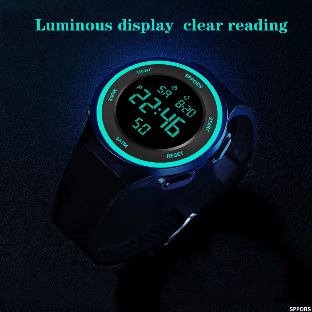 Montre électronique pour homme et femme