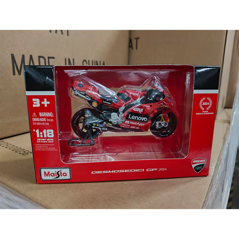 Maisto 1:18 Ducati Moto Gp Gresini Racing 2024 Prima Pramac Ducati alliage Miniature Moto moulé sous pression modèle jouets enfant cadeau