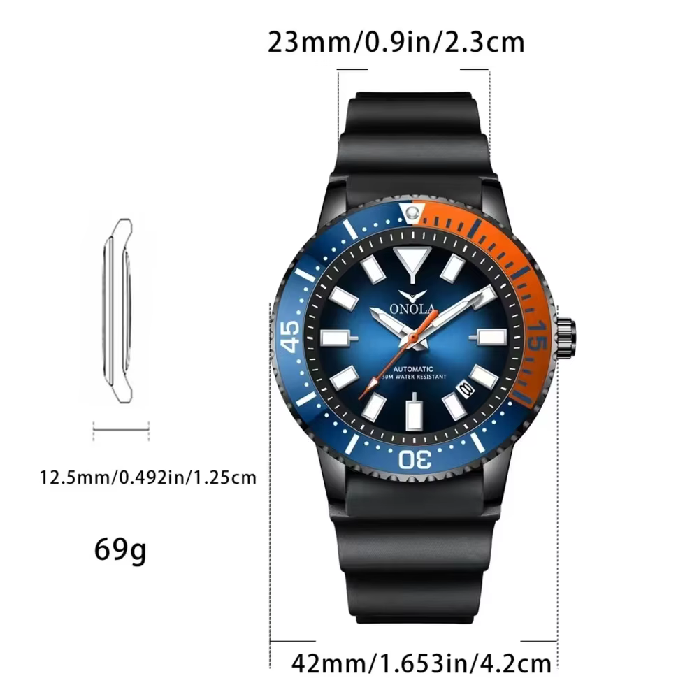 Montres mécaniques à mouvement automatique pour hommes