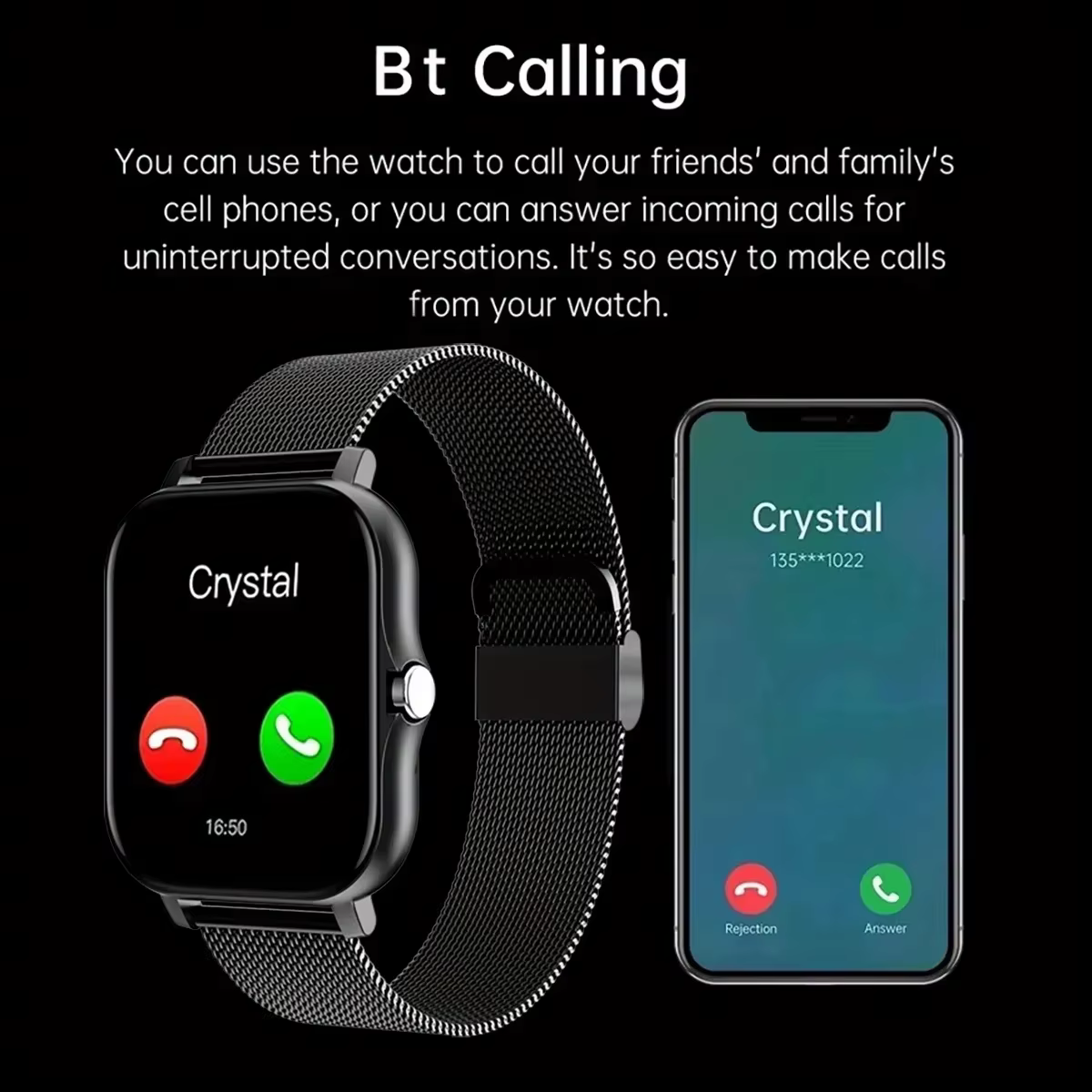 LAXASFIT 2025 nouvelle montre intelligente pour hommes femmes cadeau plein écran tactile sport Fitness