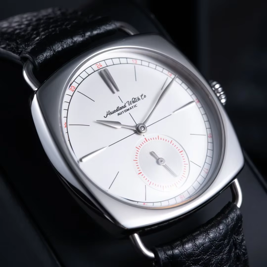 Hruodland 2025 montre mécanique pour hommes mouette St1701 36mm carré verre minéral acier inoxydable étanche 10Bar Reloj Hombre