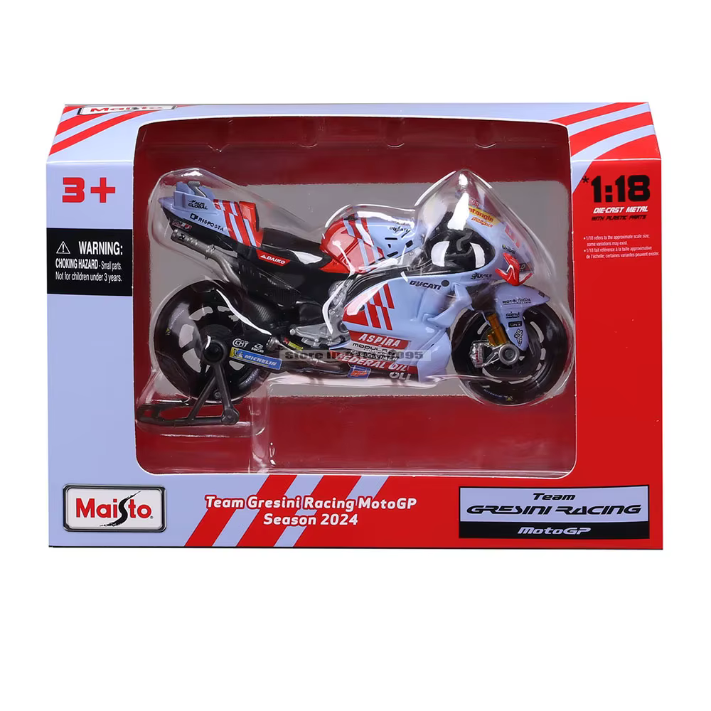 Maisto 1:18 # 93 Marc Marquez # 73 Alex Marquez 2024 Gresini Racing Moto GP alliage moulé modèle de Moto collection cadeau jouet