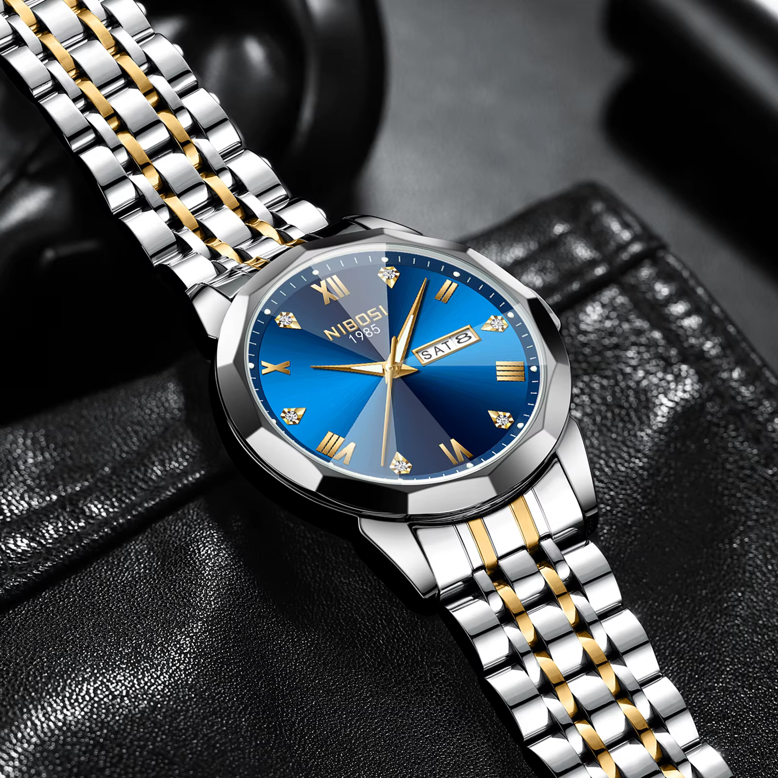 Montres mécaniques automatiques étanches pour hommes