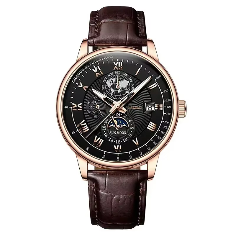 Montre à quartz de luxe pour homme