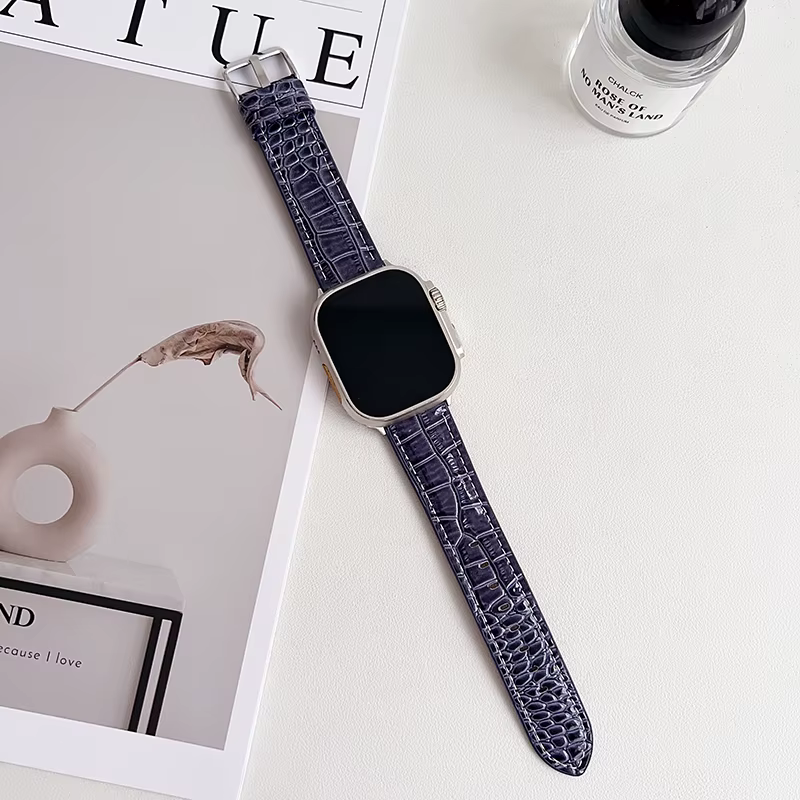 Bracelet de montre en cuir pour Apple Watch
