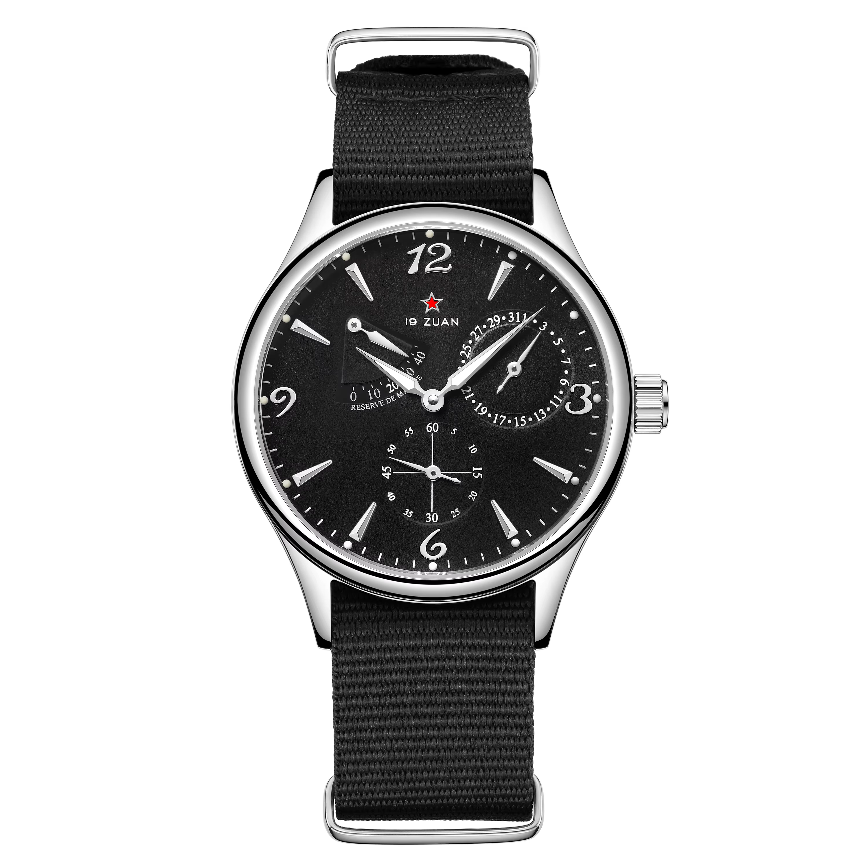 Nouveau 1963 40mm hommes pilote automatique montre mécanique mouette ST17 saphir cristal étanche rétro Style
