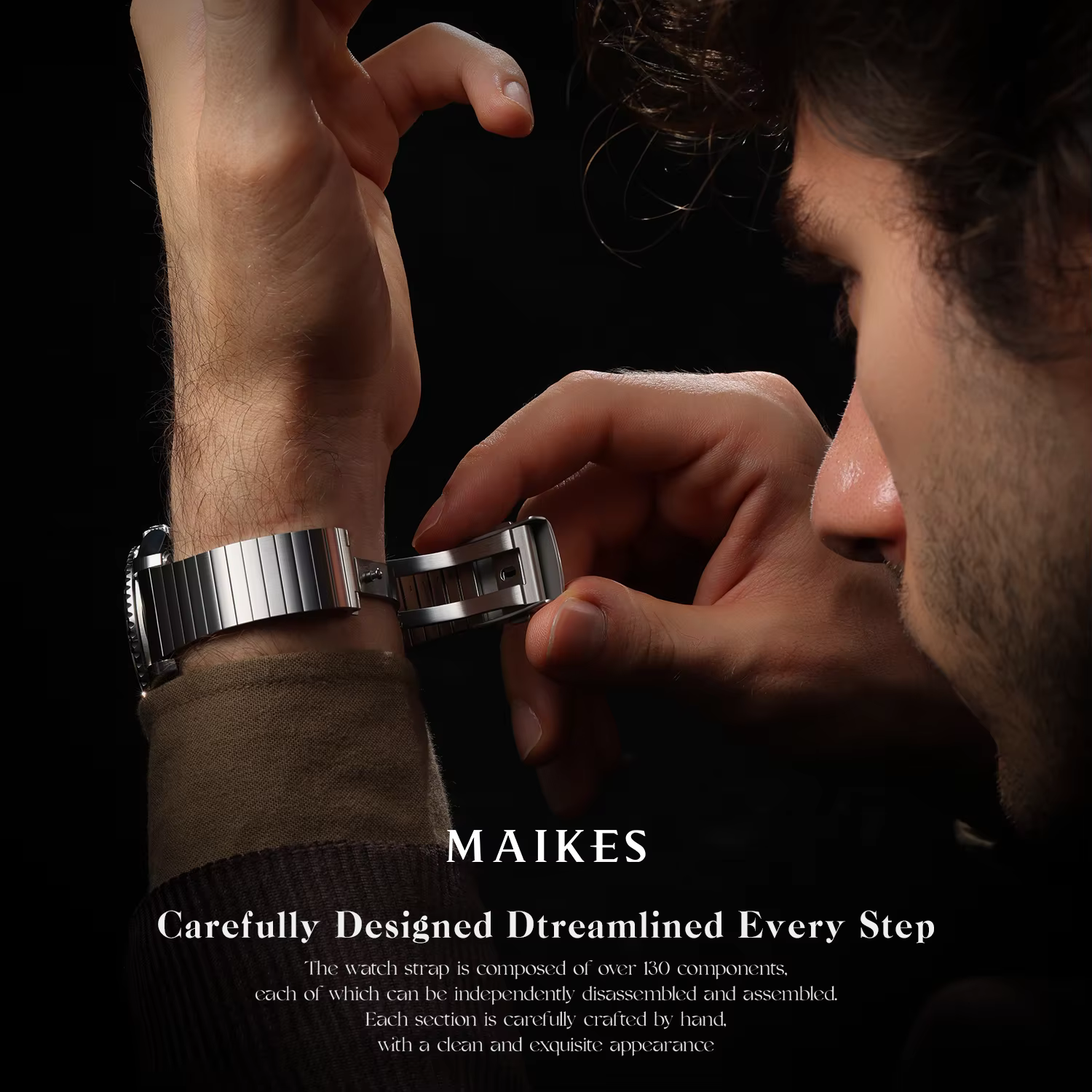 MAIKES – Bracelet de montre en acier inoxydable 316L, accessoires à dégagement rapide pour Blancpain Jaeger-LeCoultre NOMOS Tudor