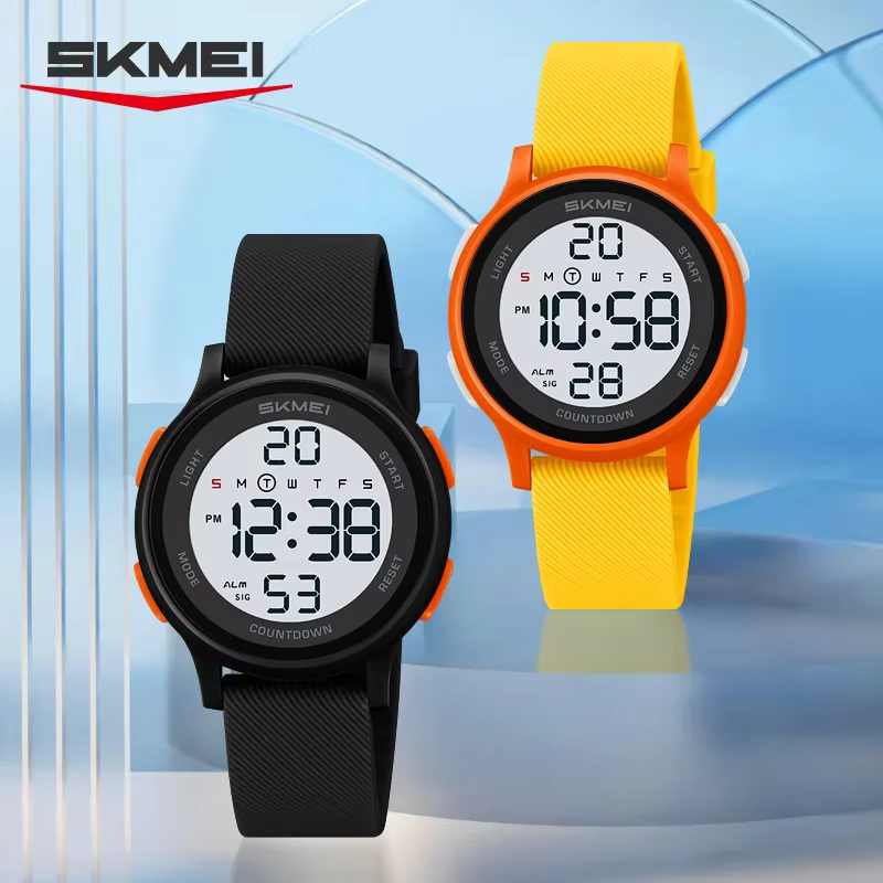 SKMEI 2427 étanche enfant Montre électronique garçon fille antichoc Sport coloré enfants numérique