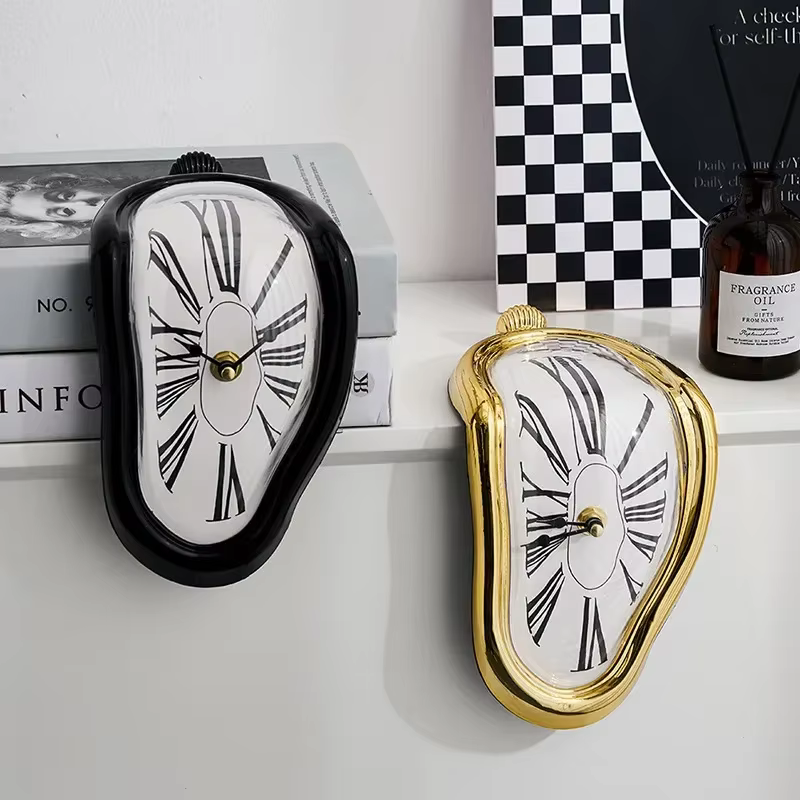 Horloge murale silencieuse à effet de fusion