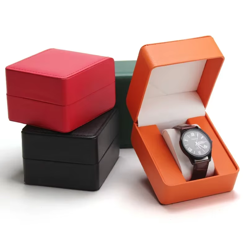 Boîte de rangement de montre en PU
