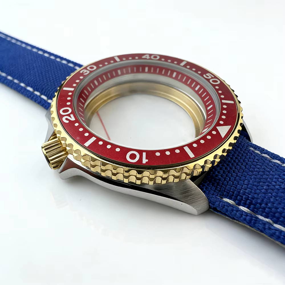 Boîtier de montre en Nylon et cuir