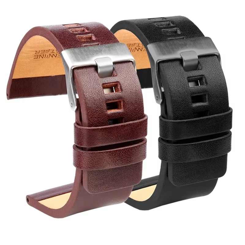 Bracelet de montre pour montres diesel DZ4386 1657 1399 1206 423 noir Band22mm 24mm 26mm 27mm 28mm 30mm 32mm véritable