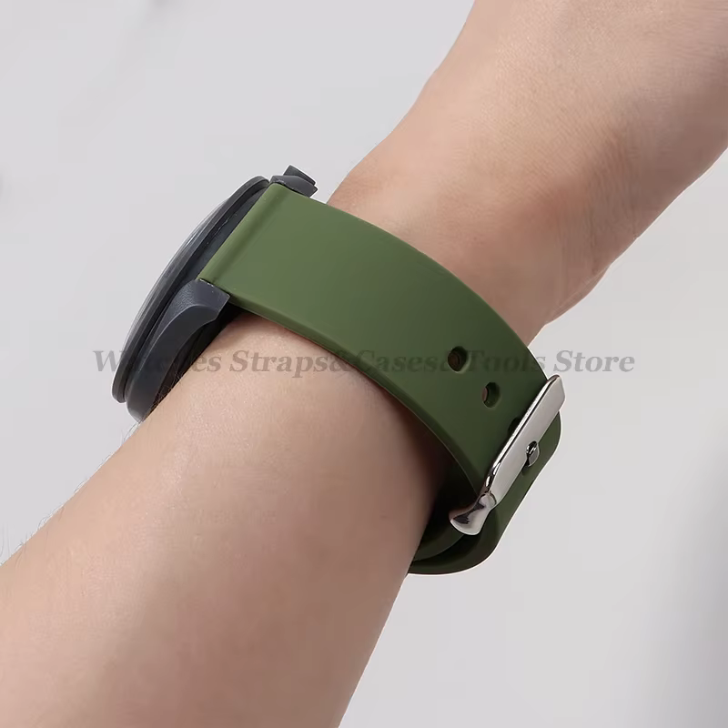 Bracelet de montre en Silicone souple 10/12/14/15/16/18/20mm 21mm 22mm 24mm